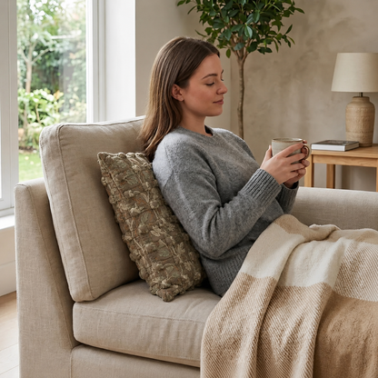 Geometric Bubble Cushion Cover